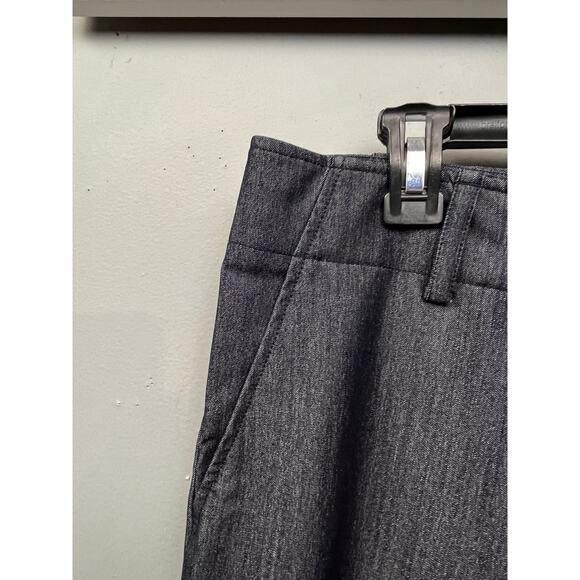 Calvin Klein Jeans Womens 6 Wide Leg Dark Wash Mid Rise‎ Trouser Chambray - Picture 5 of 7
